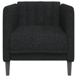 Fauteuil noir tissu