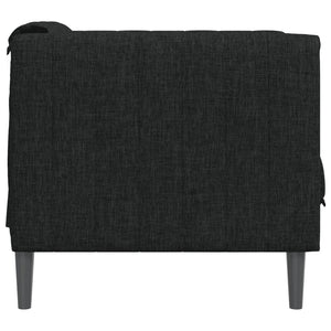 Fauteuil noir tissu