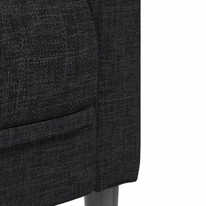 Fauteuil noir tissu