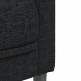 Fauteuil noir tissu