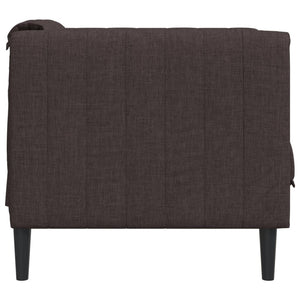 Fauteuil marron foncé tissu