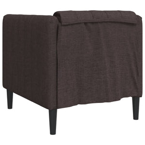 Fauteuil marron foncé tissu