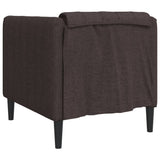 Fauteuil marron foncé tissu