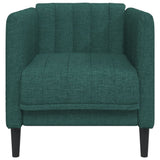 Fauteuil vert foncé tissu