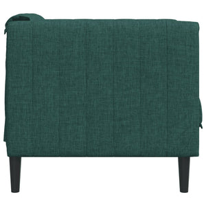 Fauteuil vert foncé tissu