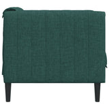 Fauteuil vert foncé tissu