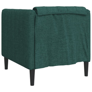 Fauteuil vert foncé tissu