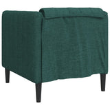 Fauteuil vert foncé tissu