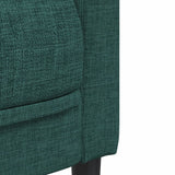 Fauteuil vert foncé tissu