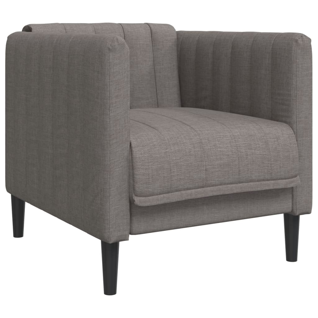 Fauteuil taupe tissu