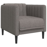 Fauteuil taupe tissu