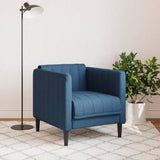 Fauteuil bleu tissu