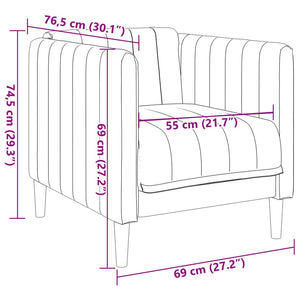 Fauteuil marron similicuir daim