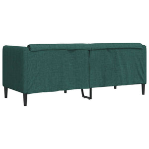 Canapé 2 places vert foncé tissu