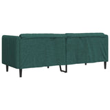 Canapé à 3 places vert foncé tissu