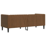 Canapé Chesterfield avec traversins 3 places similicuir daim
