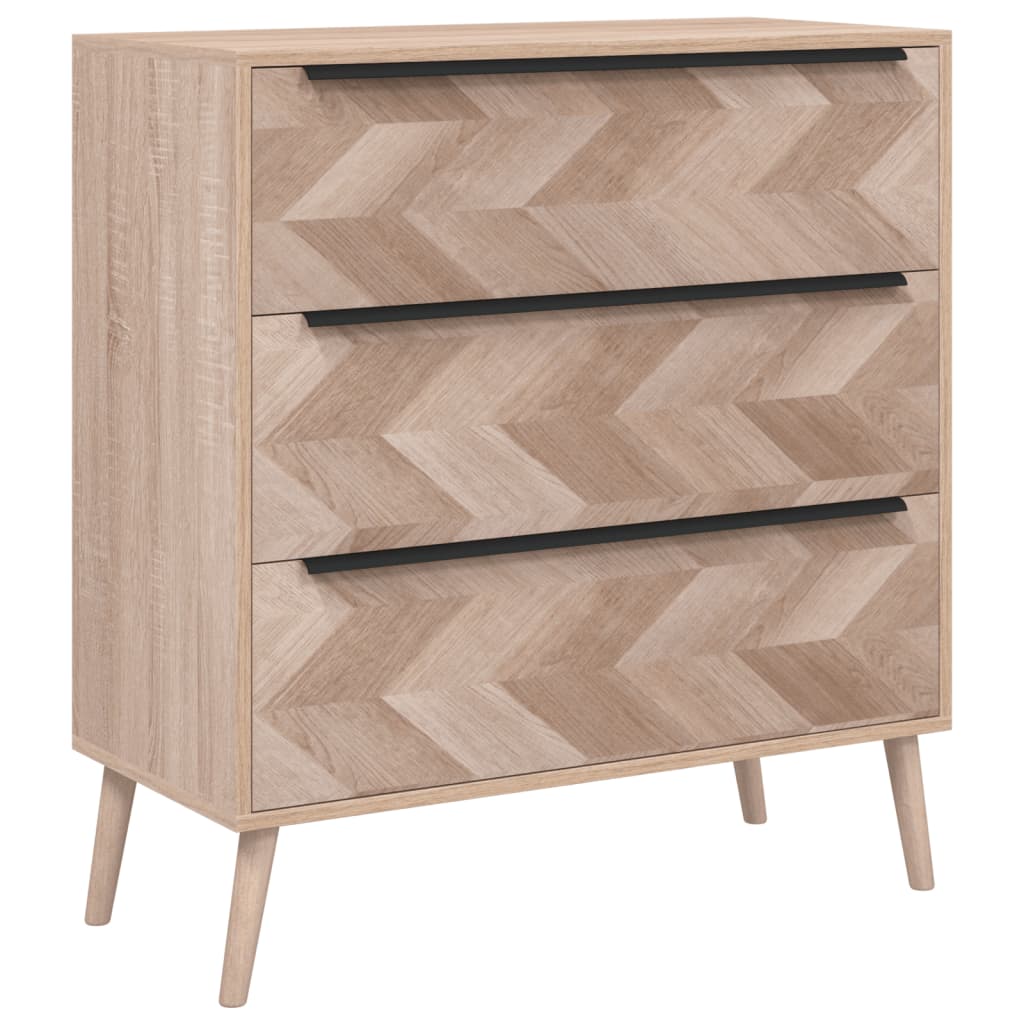 Commode Lusk 03A chêne sonoma 80x38,5x87 cm