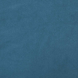 Canapé-lit à 2 places avec repose-pied bleu velours