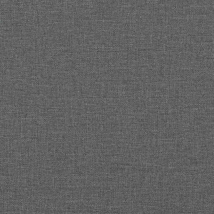 Canapé-lit à 2 places avec oreillers et repose-pied gris foncé