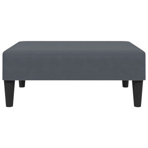 Ensemble de canapés 2 pcs avec coussins gris foncé velours