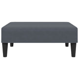 Ensemble de canapés 2 pcs avec coussins gris foncé velours