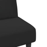 Ensemble de canapés 2 pcs avec coussins noir velours
