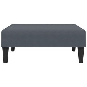 Ensemble de canapés 2 pcs avec coussins gris foncé velours