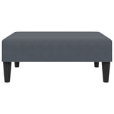 Ensemble de canapés 2 pcs avec coussins gris foncé velours