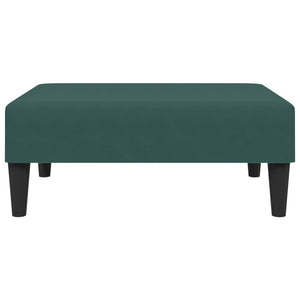 Ensemble de canapés 2 pcs vert foncé velours