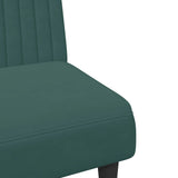 Ensemble de canapés 2 pcs vert foncé velours