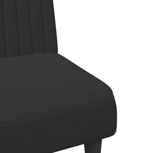 Ensemble de canapés 2 pcs noir velours