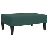 Ensemble de canapés 2 pcs vert foncé velours