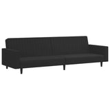 Ensemble de canapés 2 pcs noir velours