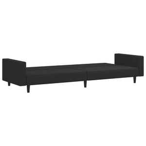 Ensemble de canapés 2 pcs noir velours