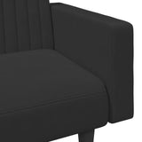 Ensemble de canapés 2 pcs noir velours