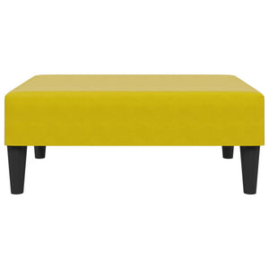 Ensemble de canapés 2 pcs jaune velours