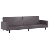 Ensemble de canapés 2 pcs gris similicuir