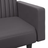 Ensemble de canapés 2 pcs gris similicuir