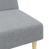 Ensemble de canapés 2 pcs gris clair tissu