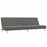 Ensemble de canapés 2 pcs gris foncé tissu
