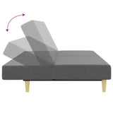 Ensemble de canapés 2 pcs gris foncé tissu
