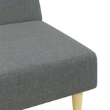 Ensemble de canapés 2 pcs gris foncé tissu