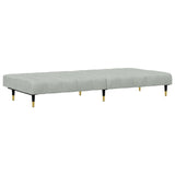 Ensemble de canapés 2 pcs gris clair velours