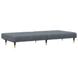 Ensemble de canapés 2 pcs gris foncé velours