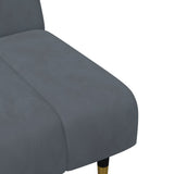 Ensemble de canapés 2 pcs gris foncé velours