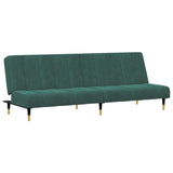 Ensemble de canapés 2 pcs vert foncé velours