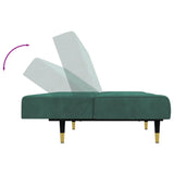 Ensemble de canapés 2 pcs vert foncé velours