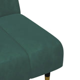 Ensemble de canapés 2 pcs vert foncé velours