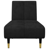 Ensemble de canapés 2 pcs noir velours