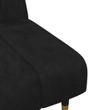 Ensemble de canapés 2 pcs noir velours